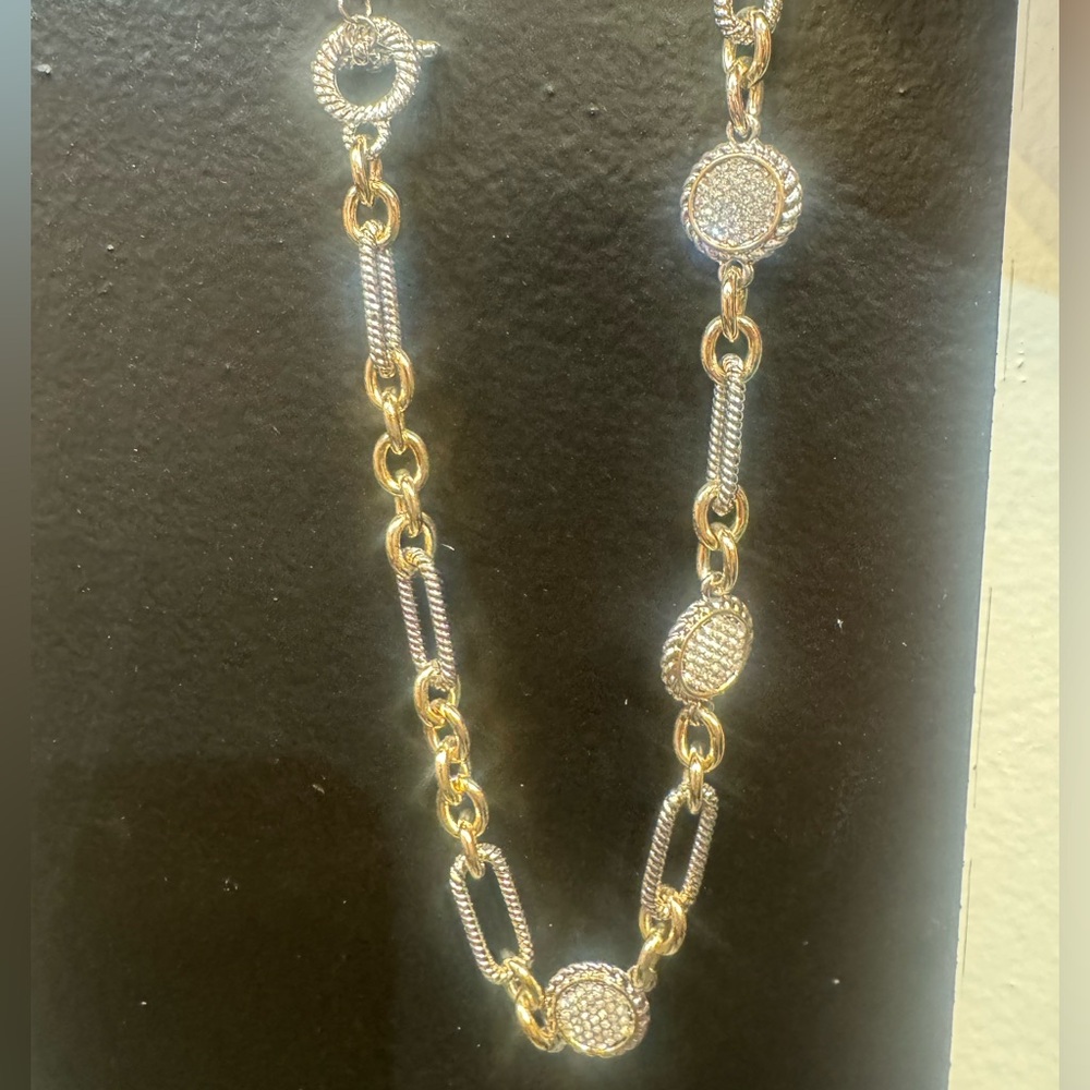 Elegant Gold and Silver Women's Necklace